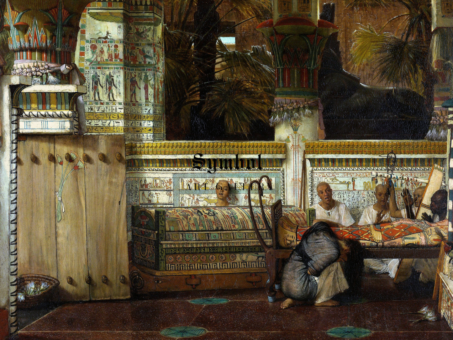 The Egyptian Widow by Lawrence Alma Tadema 1872, Wall Art Print, Fine Art Reproduction, Museum Quality Decor, Poster