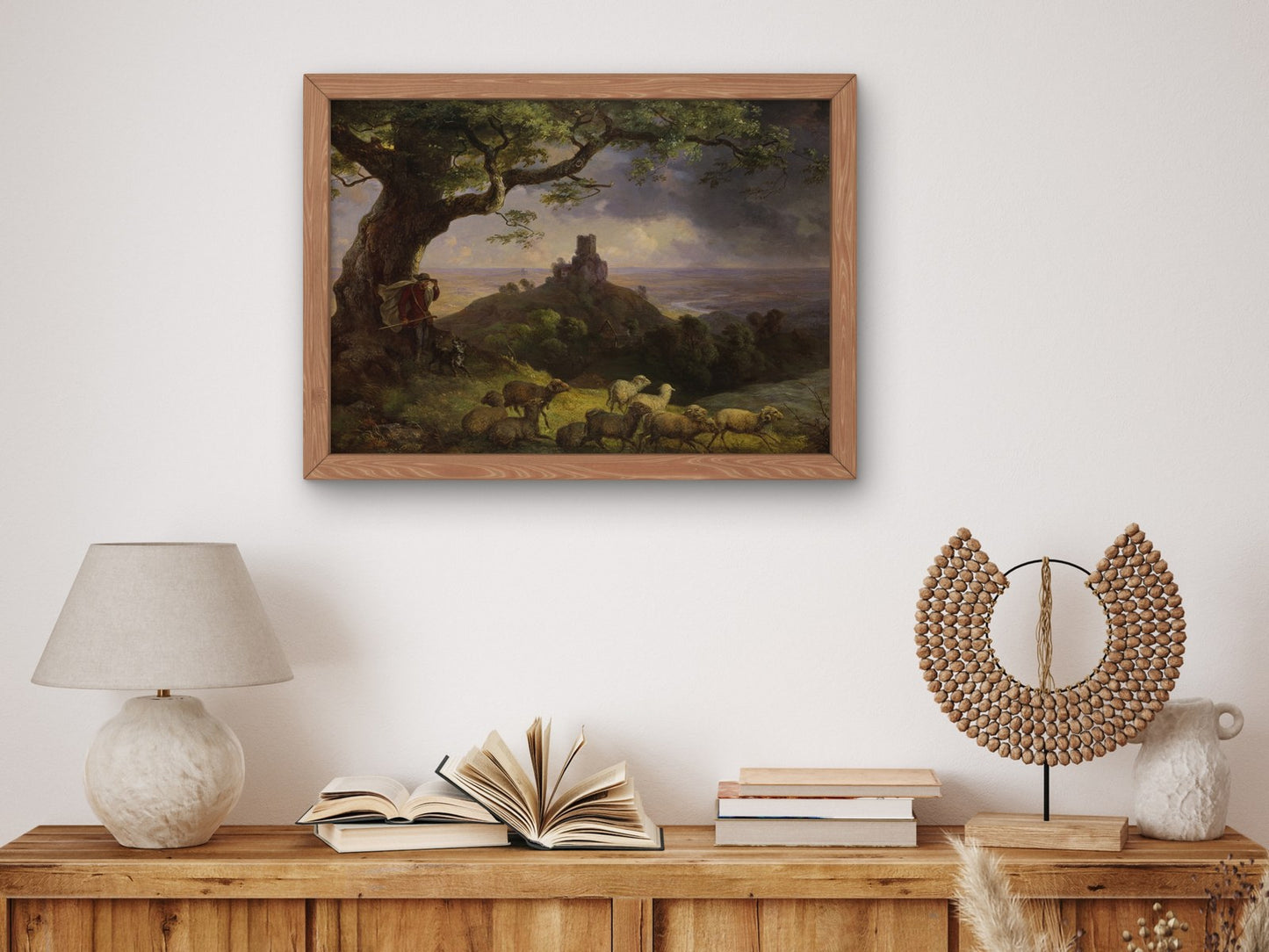 Die Ruine von Kamaik in Böhmen by Ernst Ferdinand Oehme 1852, Wall Art Print, Fine Art Reproduction, Museum Quality Decor, Poster