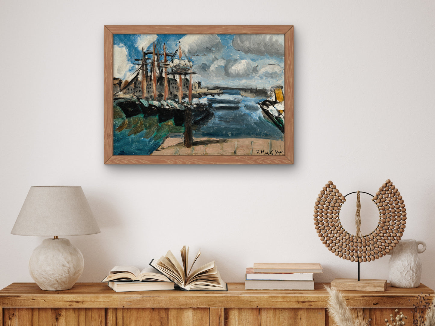 Port of Cherbourg by Henri Matisse 1918, Wall Art Print, Fine Art Reproduction, Museum Quality Decor, Poster