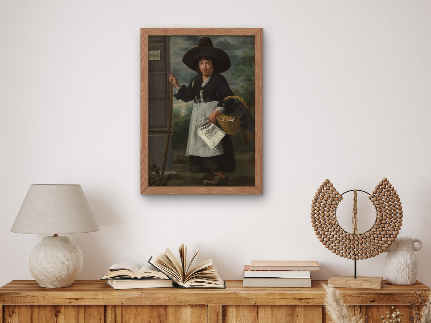 A Book Peddler by Master of the Canesso Peddler 1670, Wall Art Print, Fine Art Reproduction, Museum Quality Decor, Poster
