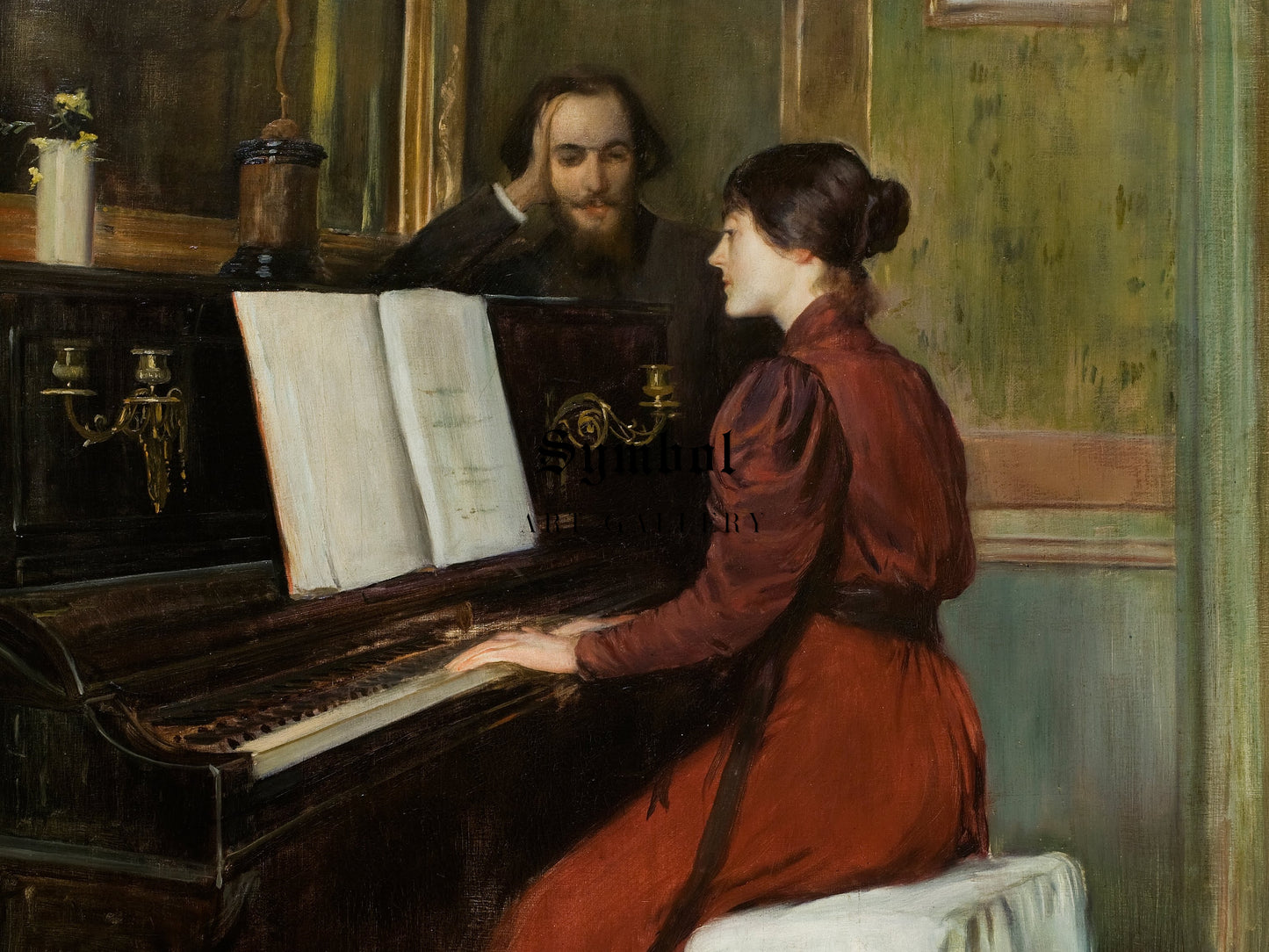 A Romance by Santiago Rusiñol 1894, Wall Art Print, Fine Art Reproduction, Museum Quality Decor, Poster