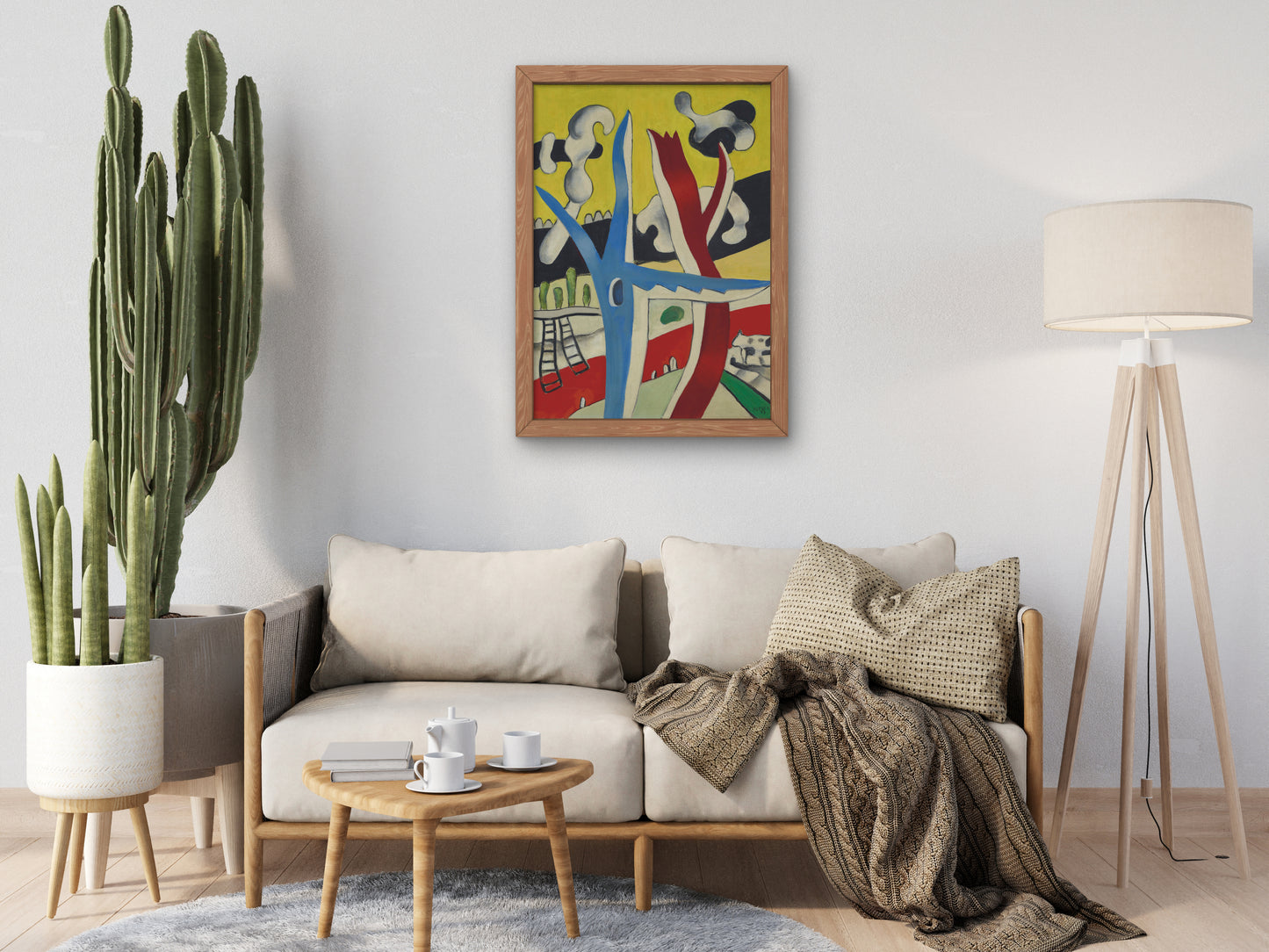 Animated Landscape by Fernand Léger 1937, Wall Art Print, Fine Art Reproduction, Museum Quality Decor, Poster