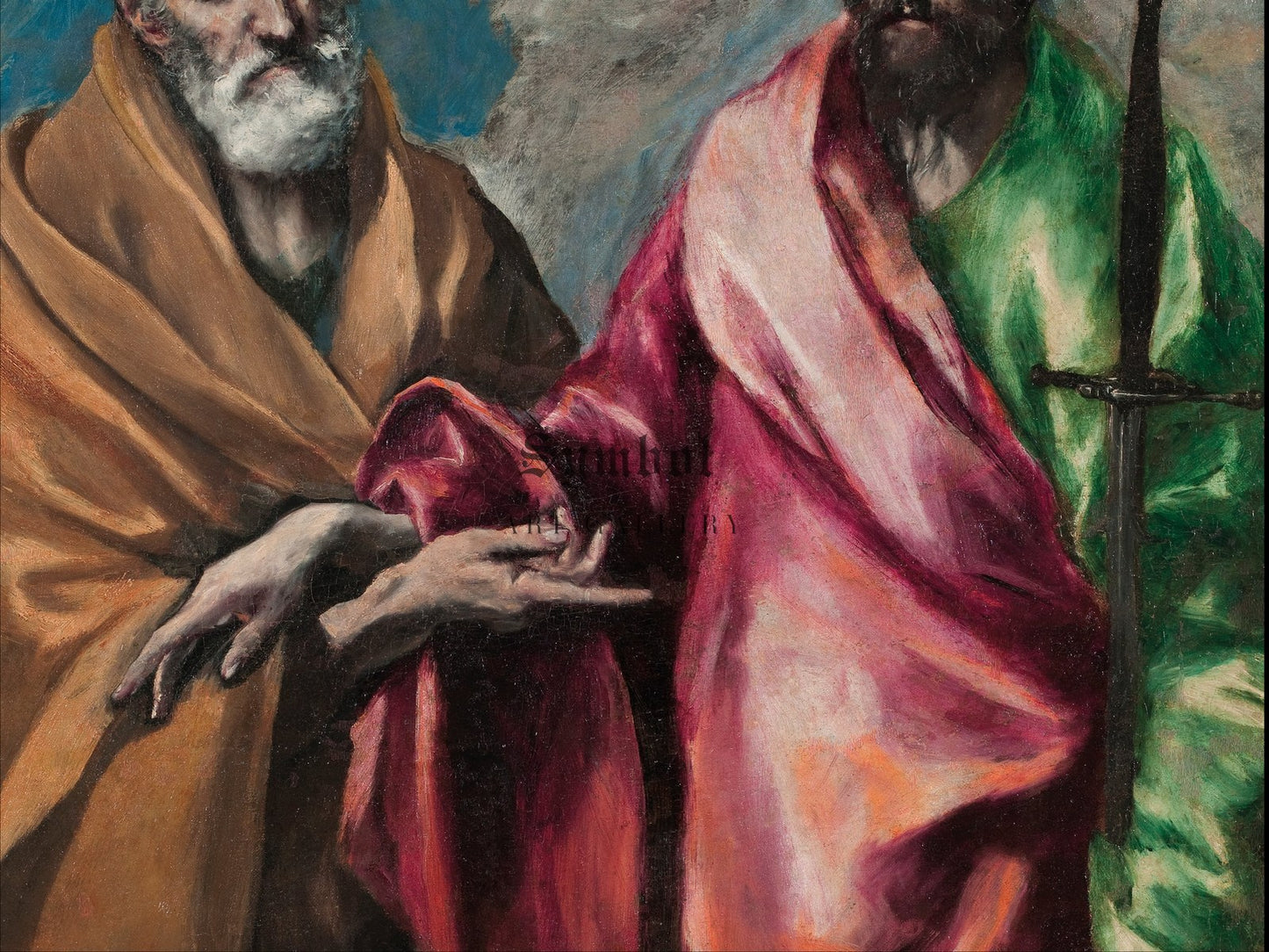 Saint Peter and Saint Paul by El Greco 1590, Wall Art Print, Fine Art Reproduction, Museum Quality Decor, Poster