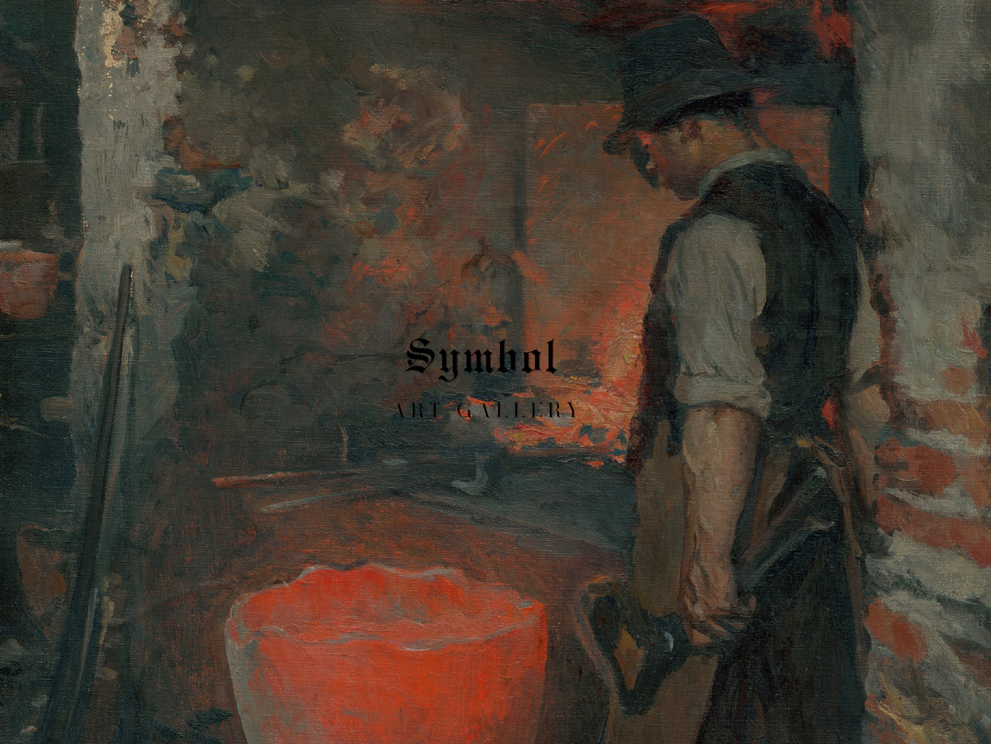 Study of a Standing Hammersmith by Dominik Skutecký 1907, Wall Art Print, Fine Art Reproduction, Museum Quality Decor, Poster