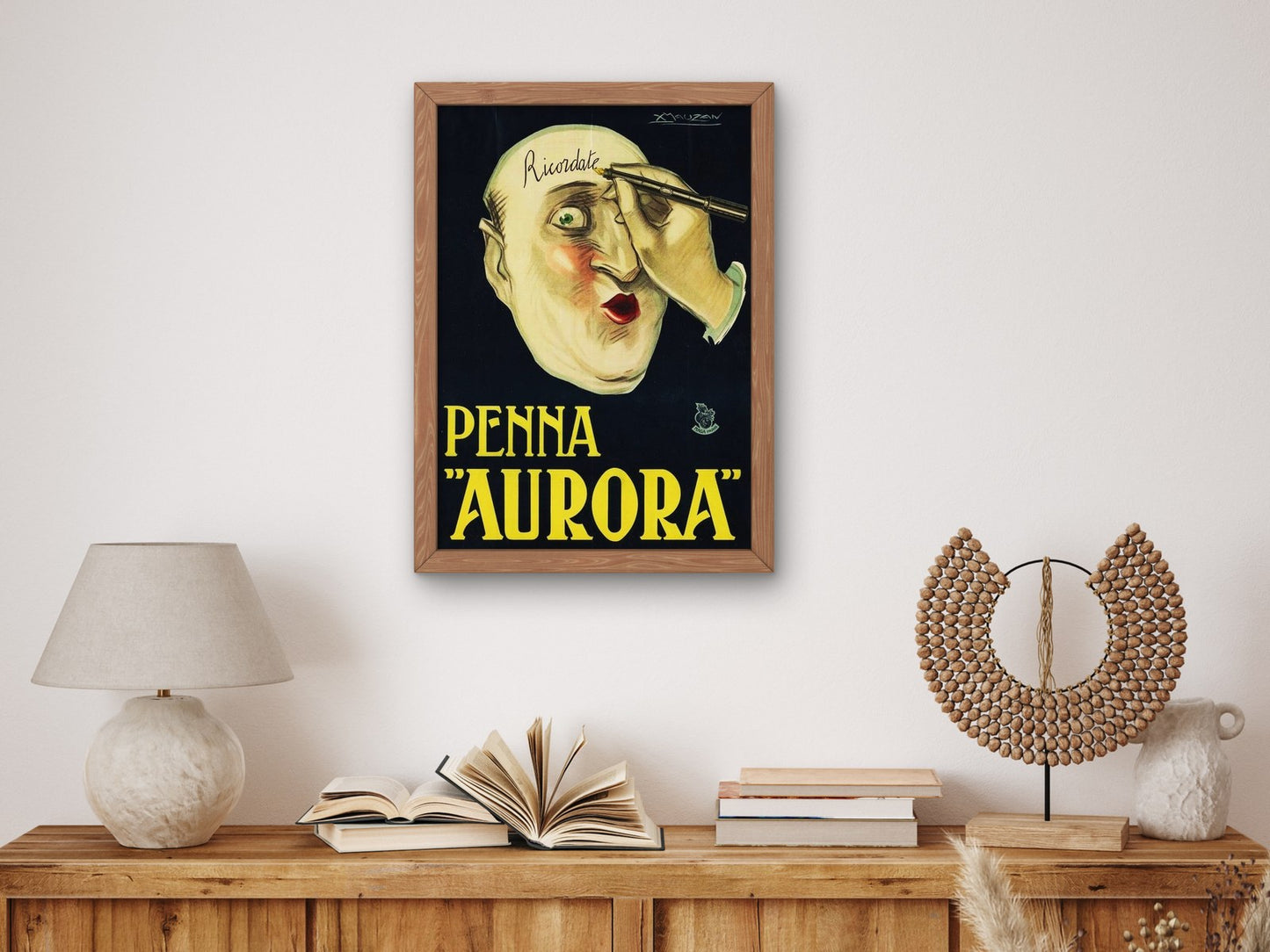 Aurora by Achille Mauzan 1922, Wall Art Print, Fine Art Reproduction, Museum Quality Decor, Poster