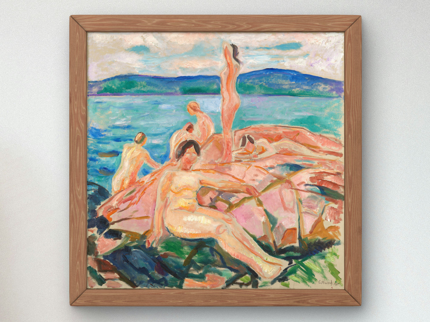 Midsummer by Edvard Munch 1915, Wall Art Print, Fine Art Reproduction, Museum Quality Decor, Poster