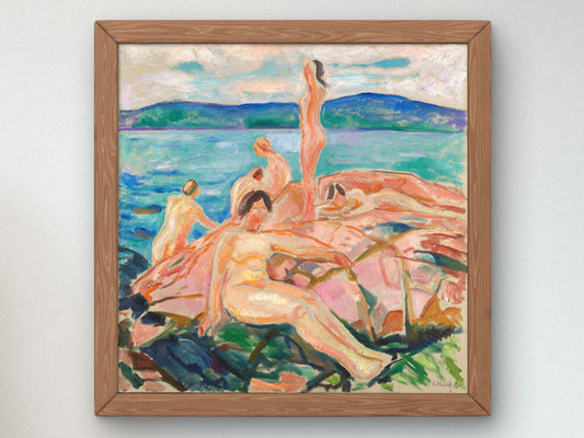 Midsummer by Edvard Munch 1915, Wall Art Print, Fine Art Reproduction, Museum Quality Decor, Poster