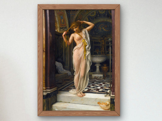 Diadumenè by Edward John Poynter 1893, Wall Art Print, Fine Art Reproduction, Museum Quality Decor, Poster