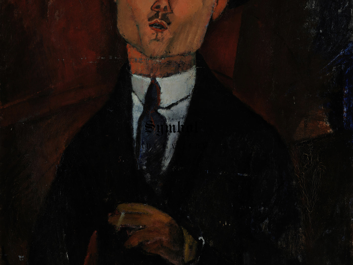 Novo Pilota by Amedeo Modigliani 1915, Wall Art Print, Fine Art Reproduction, Museum Quality Decor, Poster