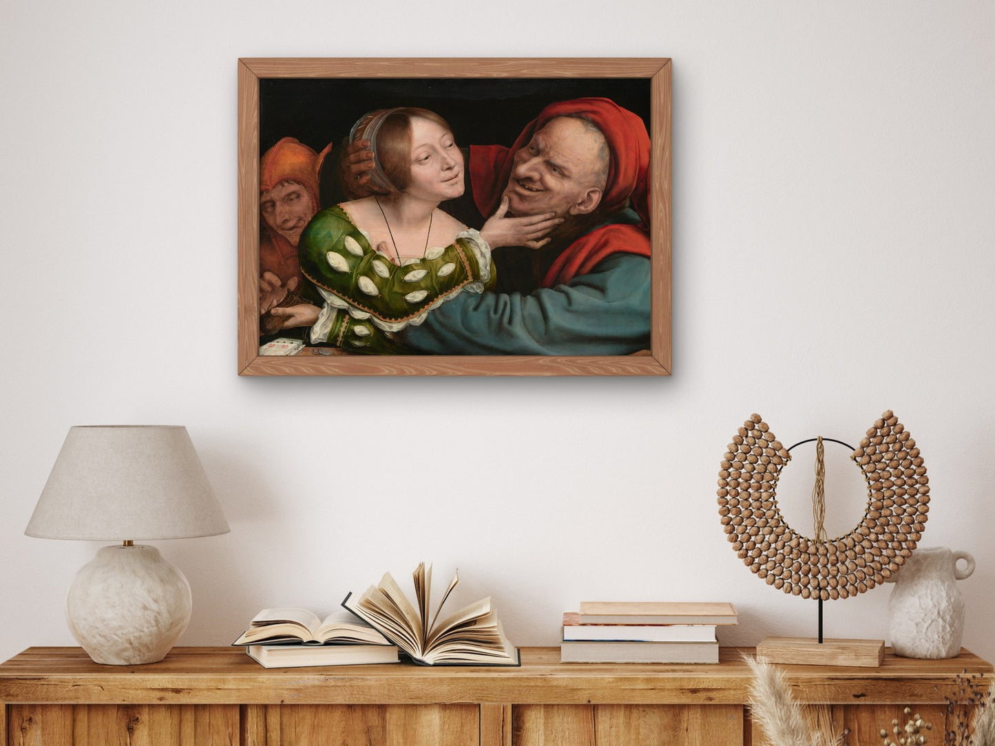 Matched Lovers by Quentin Matsys 1525, Wall Art Print, Fine Art Reproduction, Museum Quality Decor, Poster