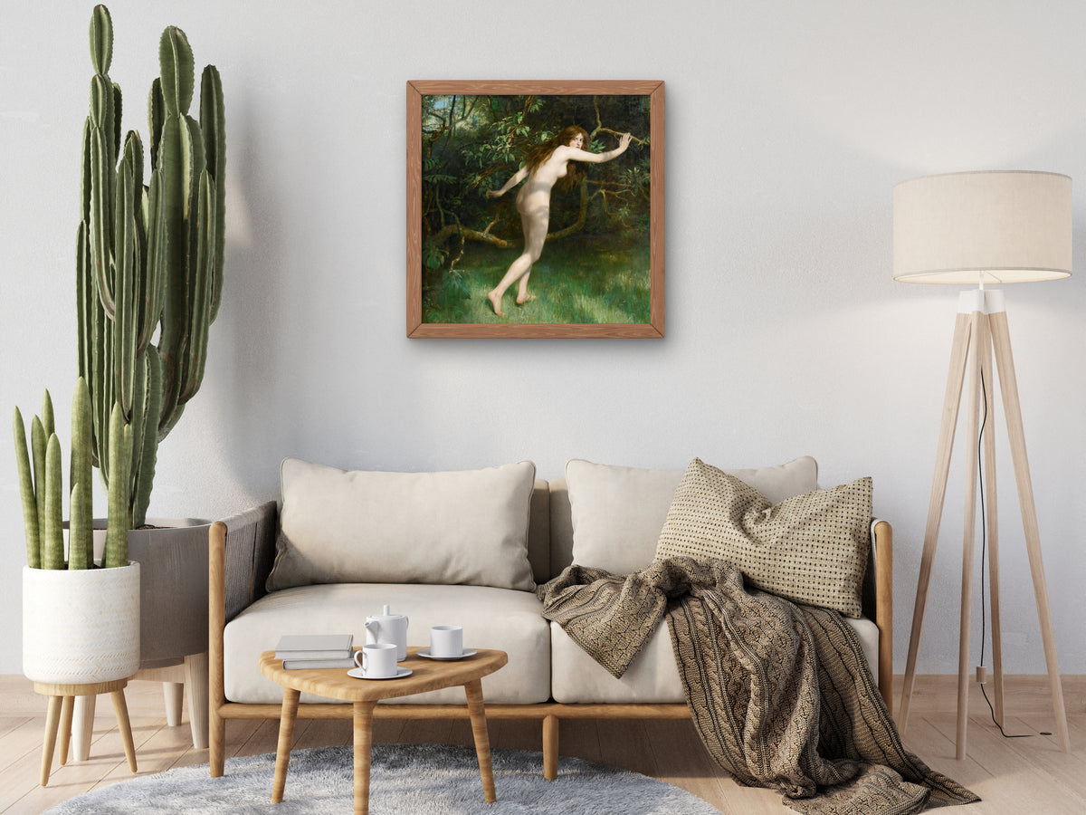 Eve by John Collier 1911, Wall Art Print, Fine Art Reproduction, Museum Quality Decor, Poster