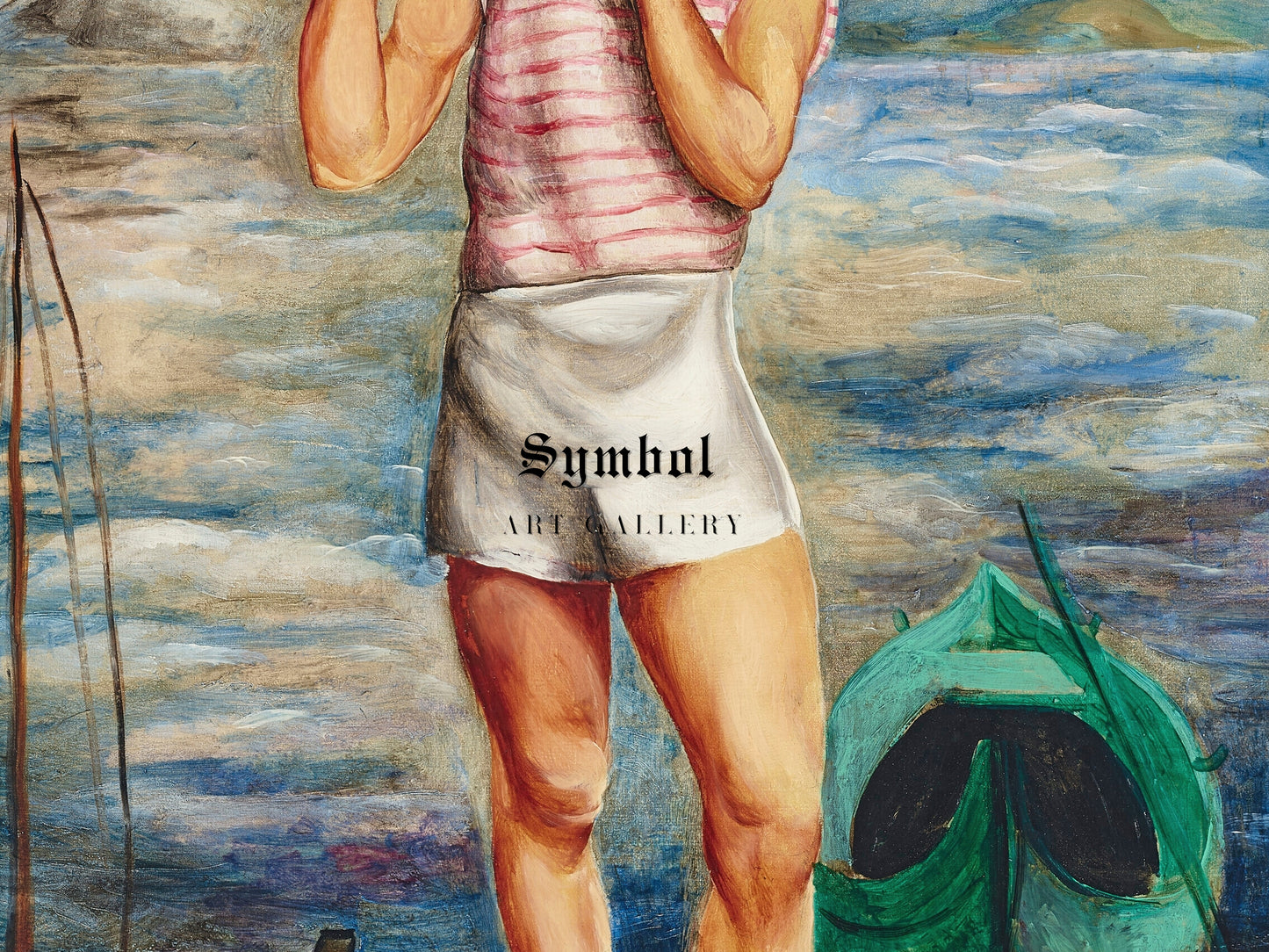 The Fisherman by Moïse Kisling 1924, Wall Art Print, Fine Art Reproduction, Museum Quality Decor, Poster