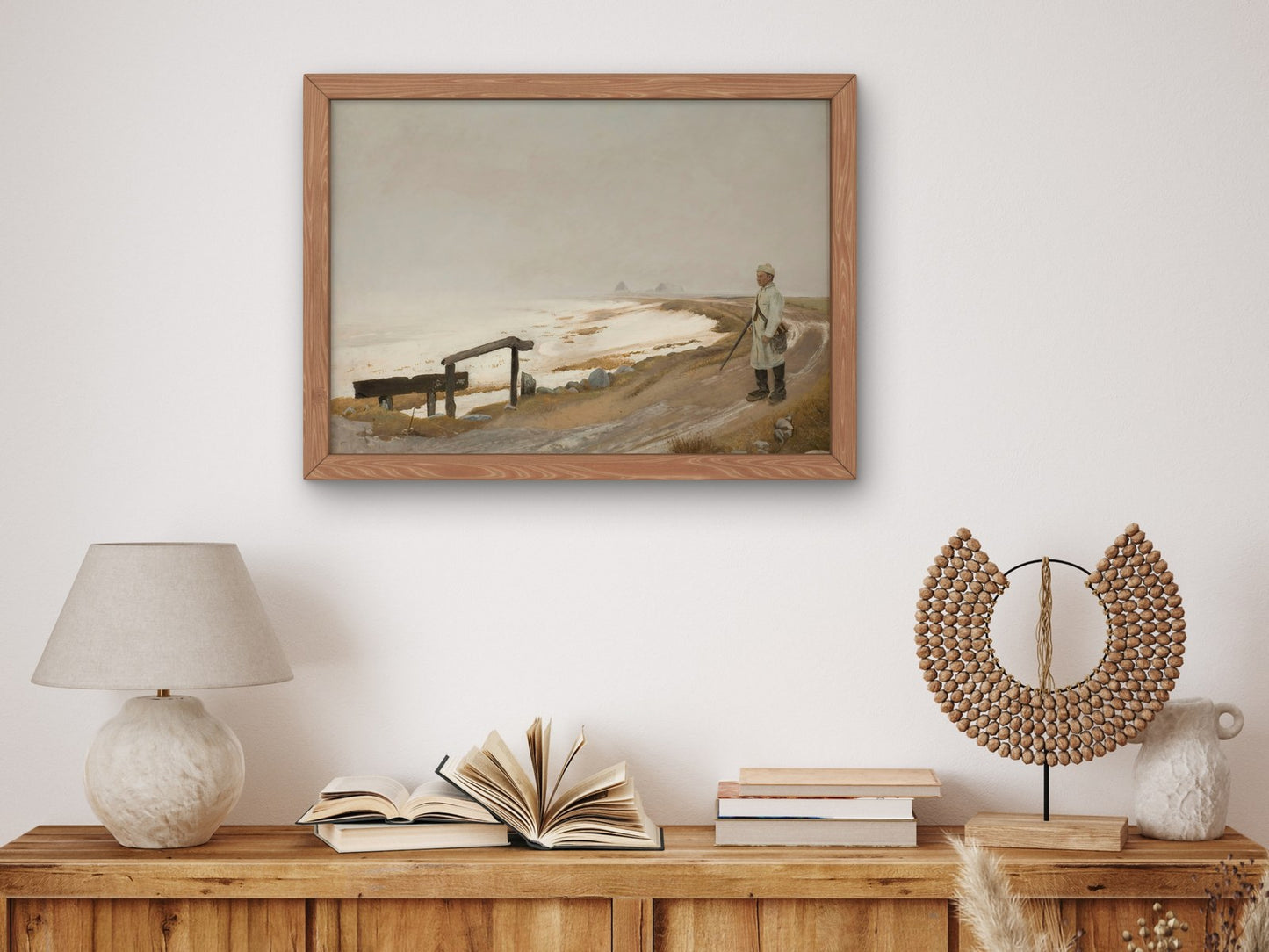 Foggy Day at Karrebaeksminde by Laurits Andersen Ring 1897, Wall Art Print, Fine Art Reproduction, Museum Quality Decor, Poster