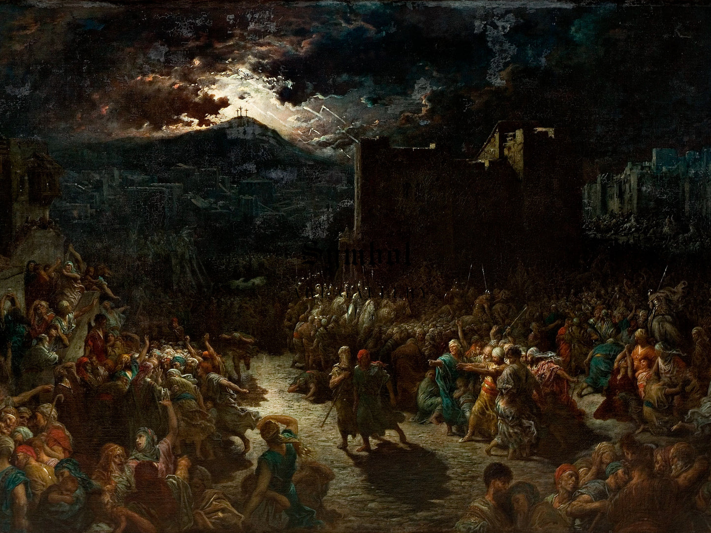 The Crucifixion by Gustave Doré 1875, Wall Art Print, Fine Art Reproduction, Museum Quality Decor, Poster