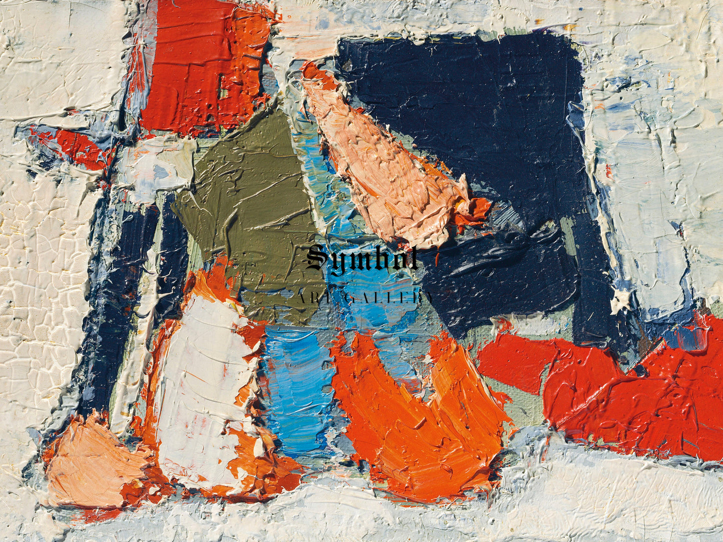 Composition by Nicolas de Staël 1950, Wall Art Print, Fine Art Reproduction, Museum Quality Decor, Poster