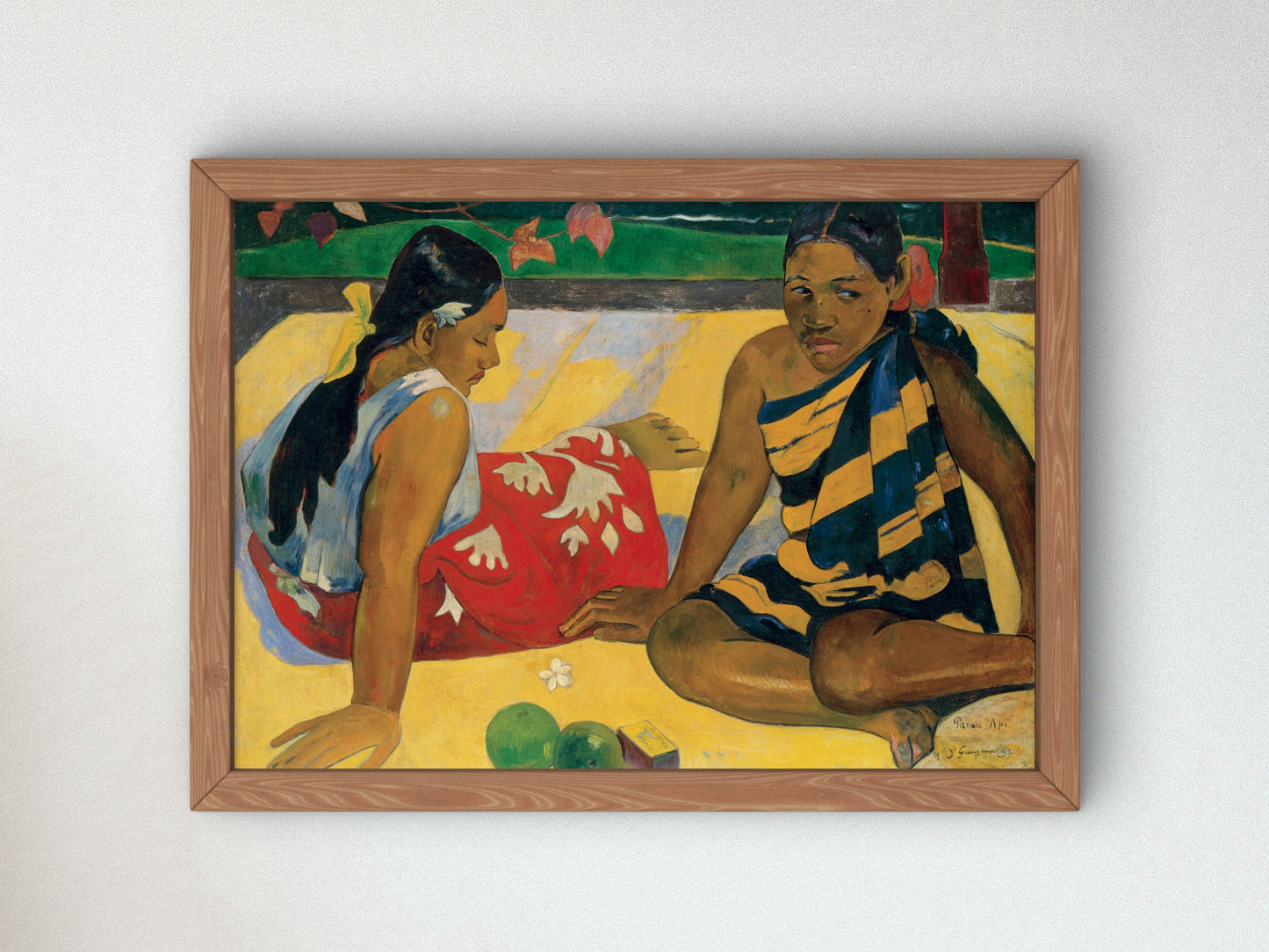 Parau Api by Paul Gauguin 1892, Wall Art Print, Fine Art Reproduction, Museum Quality Decor, Poster