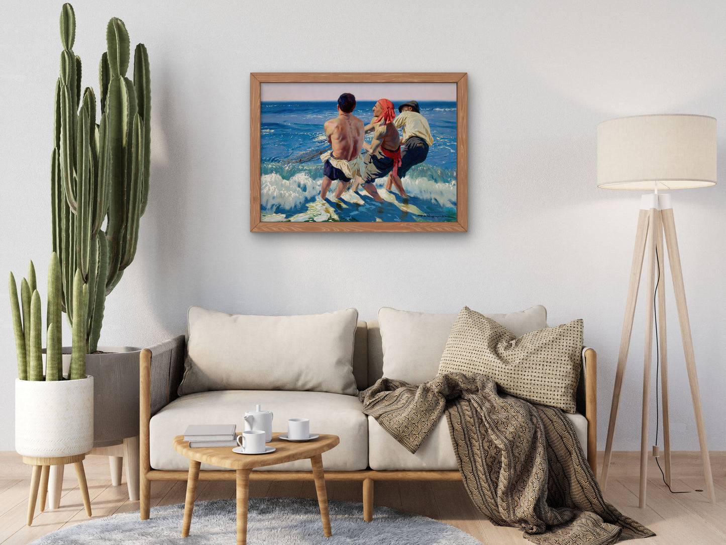 Neapolitan Fishermen by Feliks Wygrzywalski 1915, Wall Art Print, Fine Art Reproduction, Museum Quality Decor, Poster