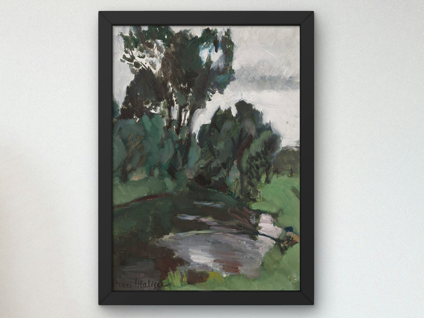 Trees by the Water Bohain by Henri Matisse 1903, Wall Art Print, Fine Art Reproduction, Museum Quality Decor, Poster