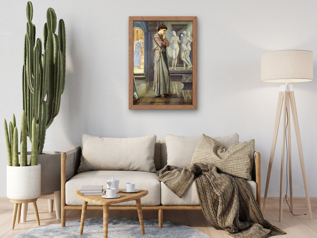 Pygmalion and the Image by Edward Burne Jones 1878, Wall Art Print, Fine Art Reproduction, Museum Quality Decor, Poster