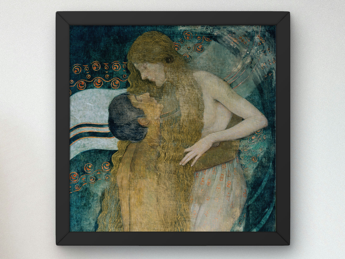 Embrace by Wilhelm List 1905, Wall Art Print, Fine Art Reproduction, Museum Quality Decor, Poster
