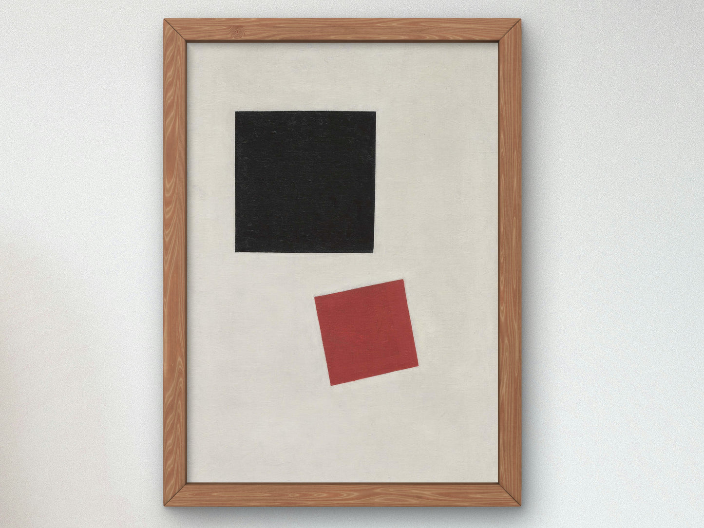 Black Square and Red Square by Kazimir Malevich 1915, Wall Art Print, Fine Art Reproduction, Museum Quality Decor, Poster