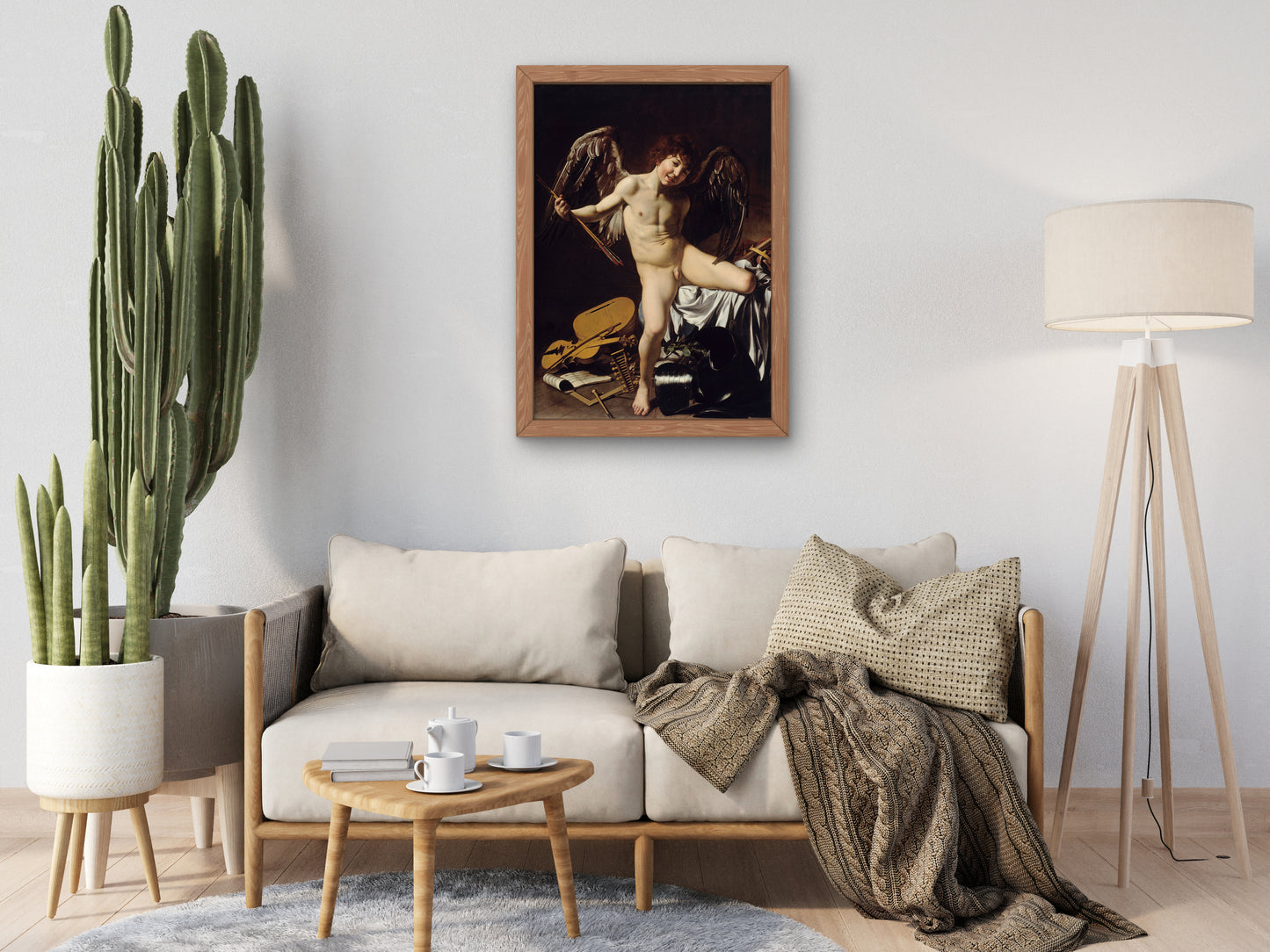 Amor Vincit Omnia by Caravaggio 1602, Wall Art Print, Fine Art Reproduction, Museum Quality Decor, Poster