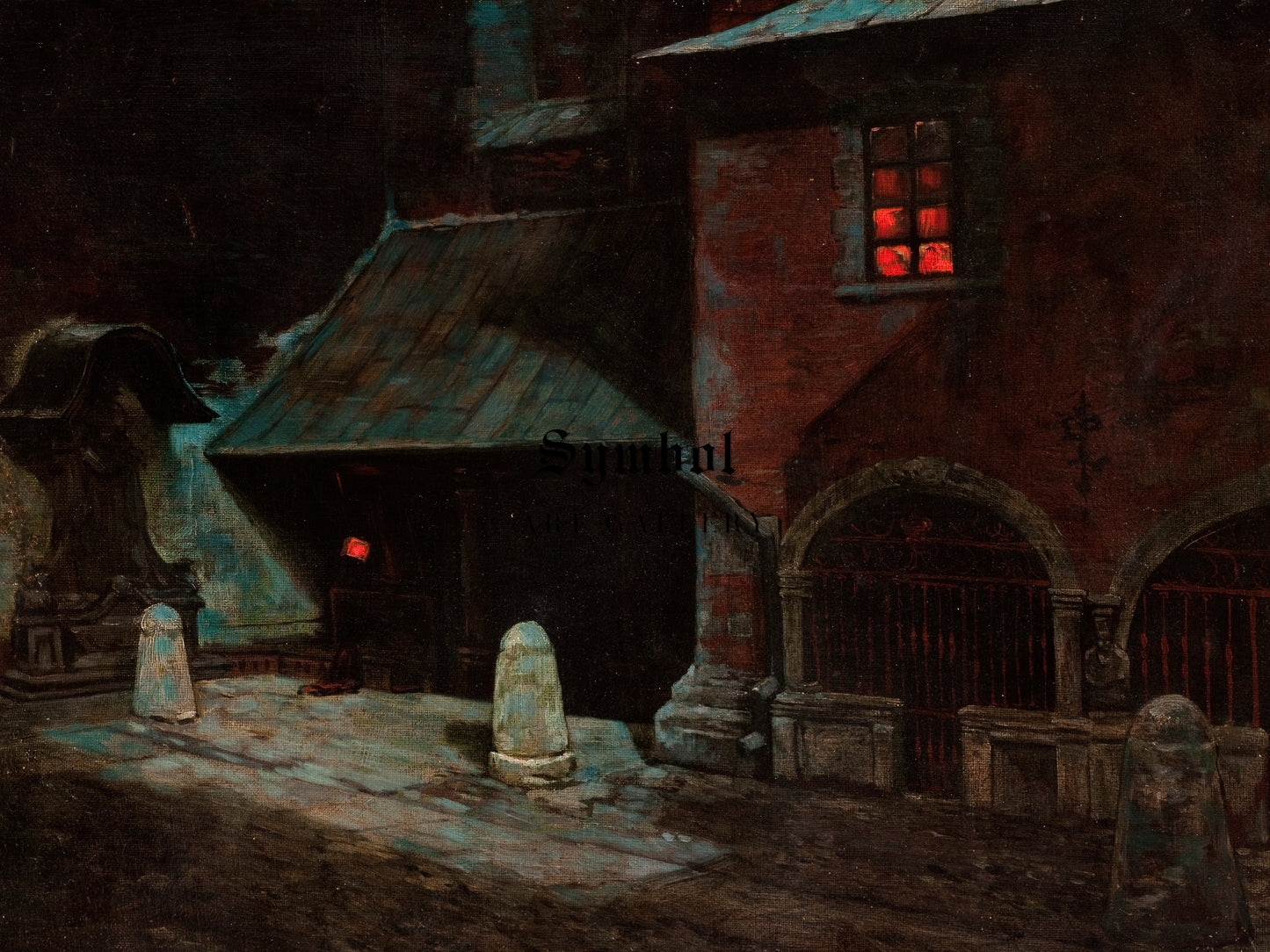 St Mary's Church in Krakow by Marian Wawrzeniecki 1900, Wall Art Print, Fine Art Reproduction, Museum Quality Decor, Poster