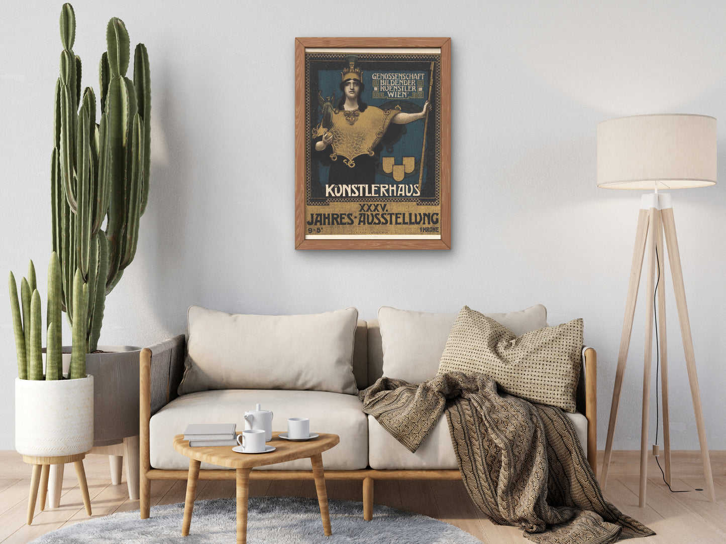 Kunstlerhaus 35th Annual Exhibition by Alois Hans Schram 1902, Wall Art Print, Fine Art Reproduction, Museum Quality Decor, Poster