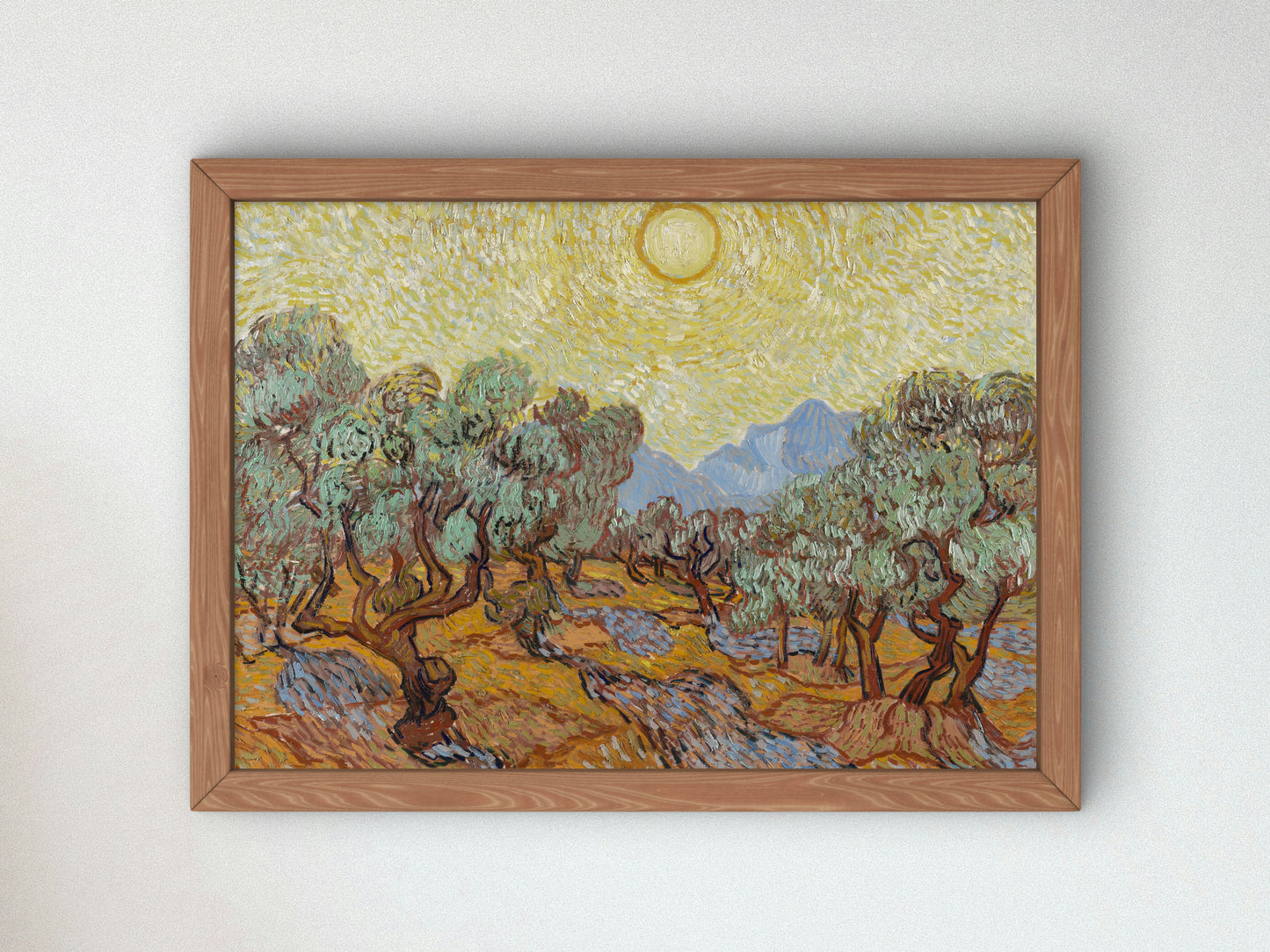 Olive Trees by Vincent van Gogh 1889, Wall Art Print, Fine Art Reproduction, Museum Quality Decor, Poster