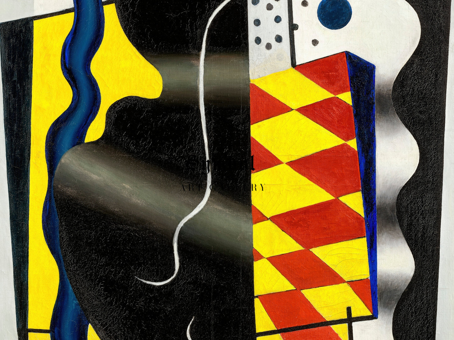 Checkerboard Composition by Fernand Léger 1929, Wall Art Print, Fine Art Reproduction, Museum Quality Decor, Poster