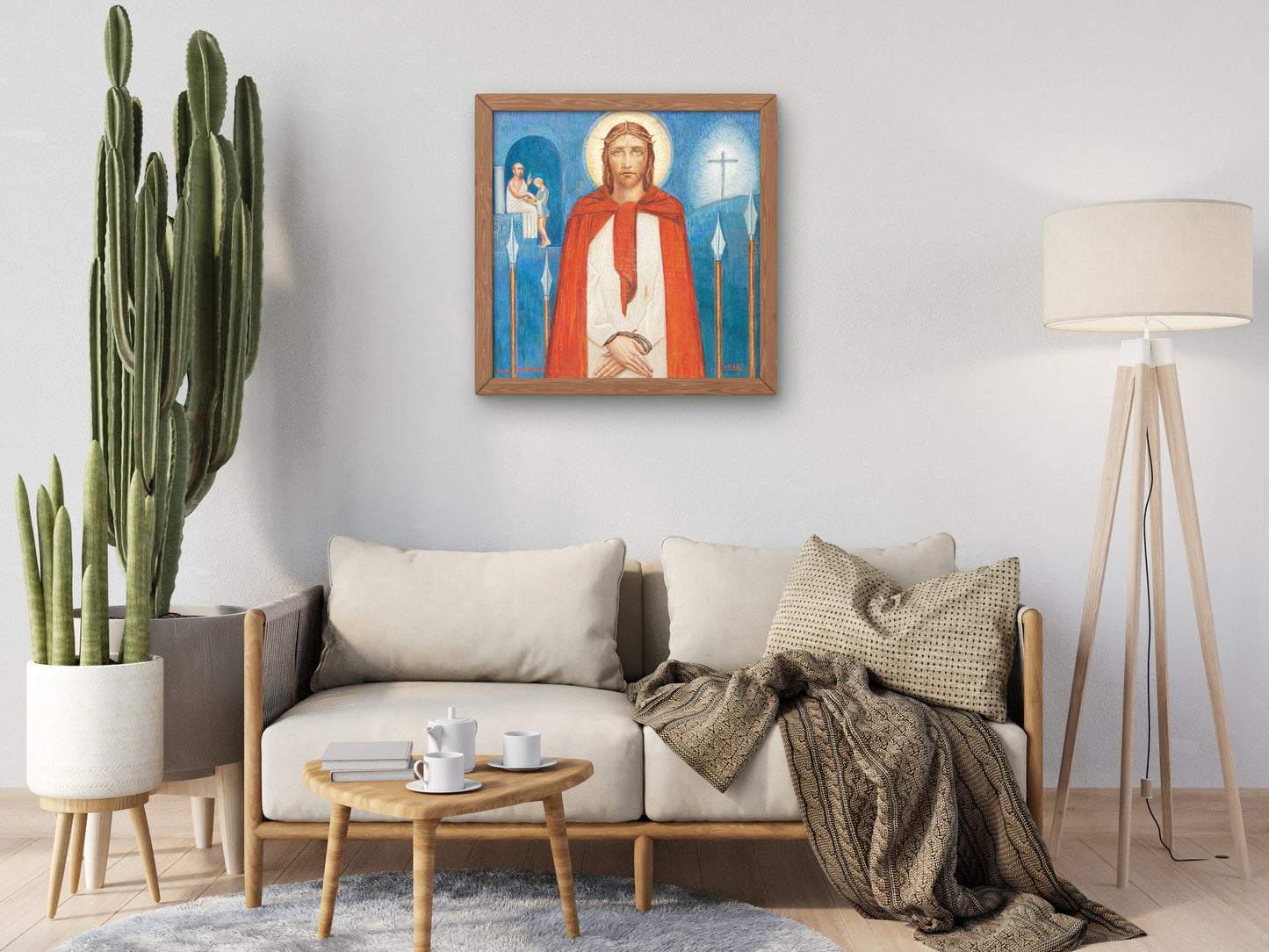 The Trial of Jesus by Ángel Zárraga 1938, Wall Art Print, Fine Art Reproduction, Museum Quality Decor, Poster