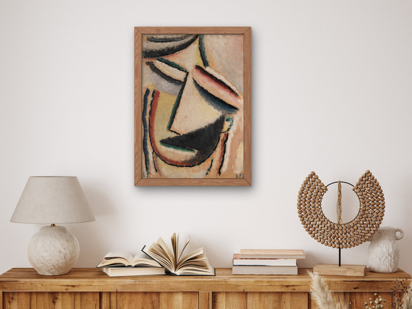 Abstract Head by Alexej von Jawlensky 1927, Wall Art Print, Fine Art Reproduction, Museum Quality Decor, Poster