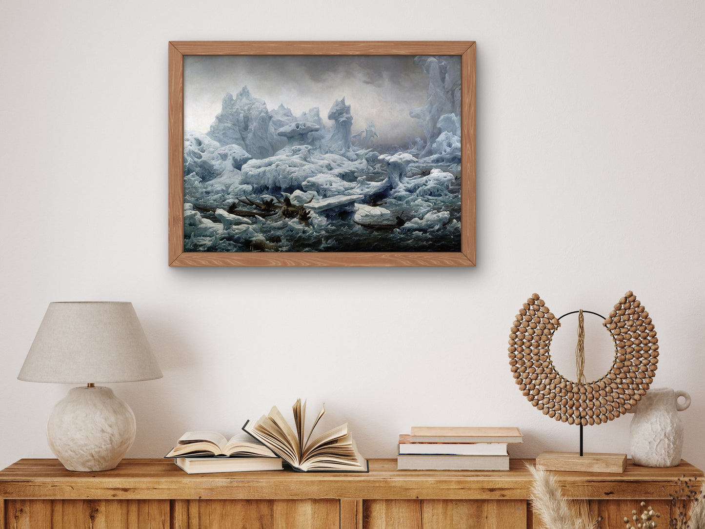Arctic Ocean Walrus Hunt by François Auguste Biard 1841, Wall Art Print, Fine Art Reproduction, Museum Quality Decor, Poster