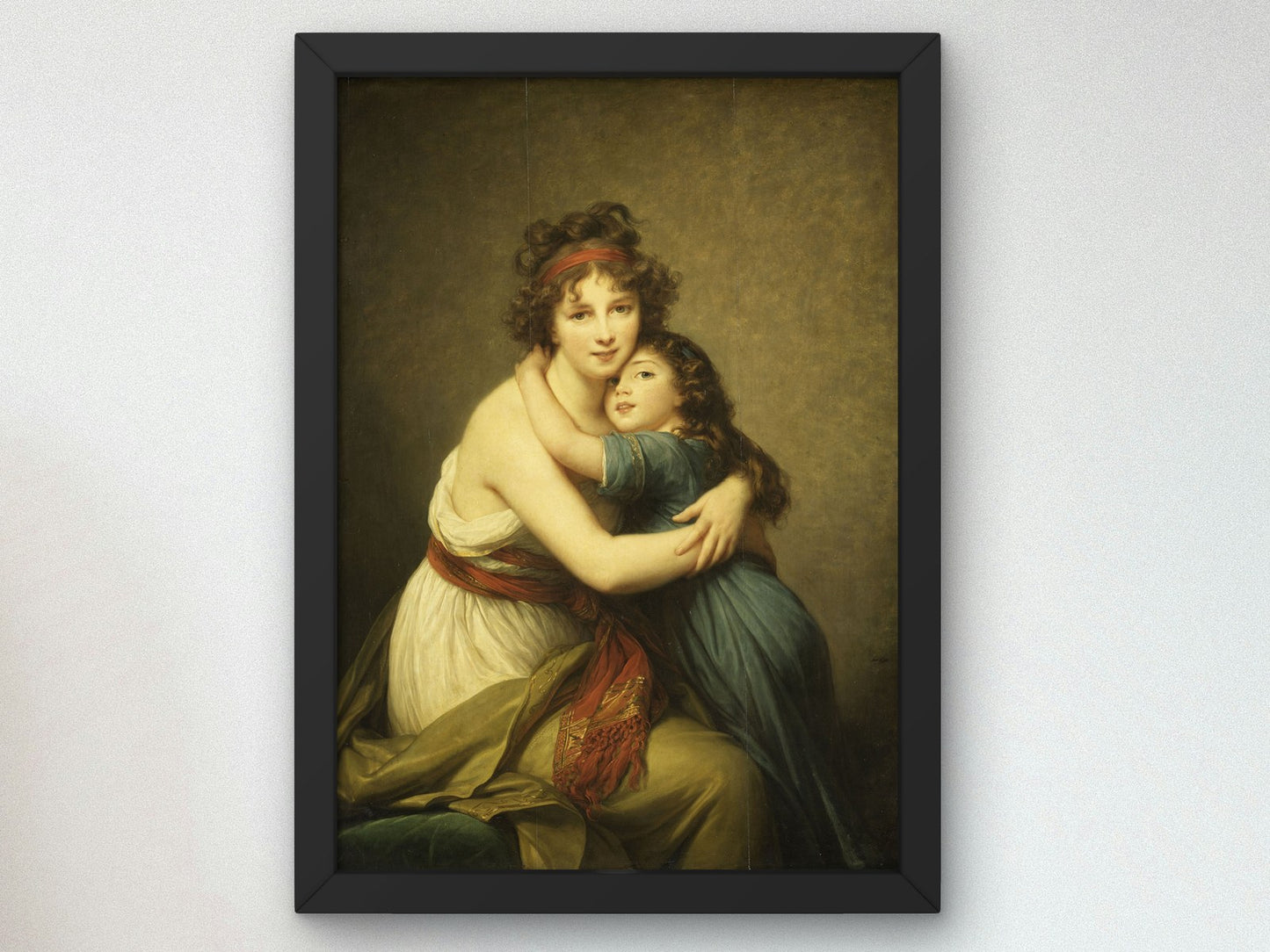 Madame Vigée Le Brun and Her Daughter Jeanne Lucie Julie by Élisabeth Vigée Le Brun 1786, Wall Art Print, Fine Art Reproduction