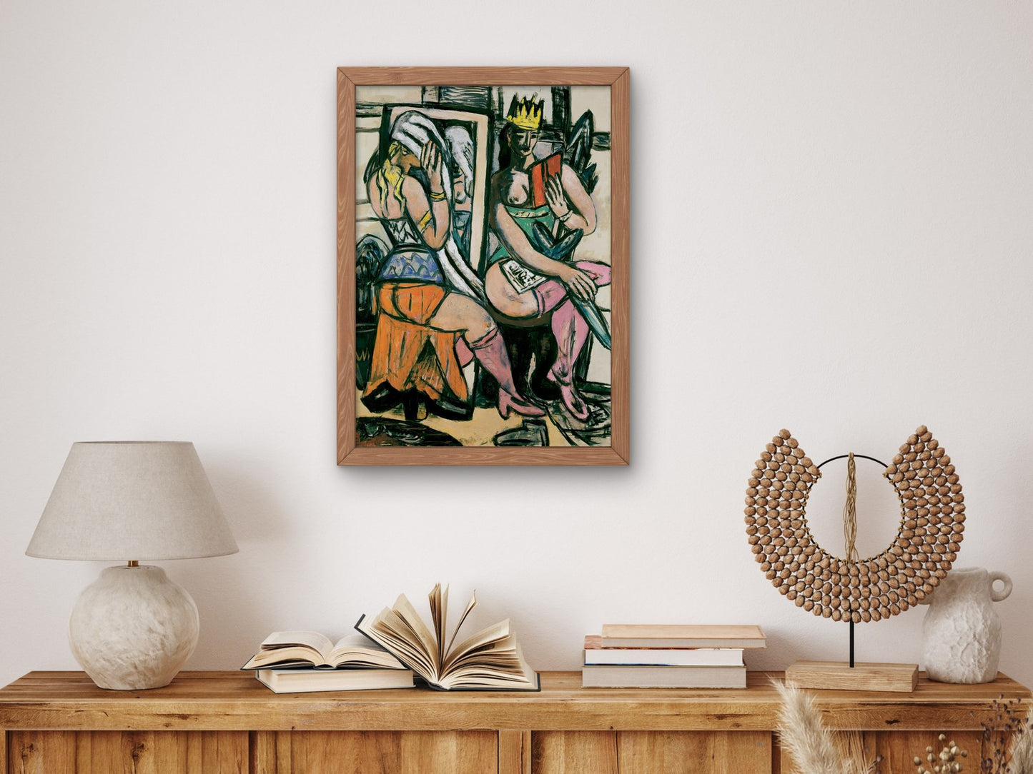 Actresses by Max Beckmann 1946, Wall Art Print, Fine Art Reproduction, Museum Quality Decor, Poster