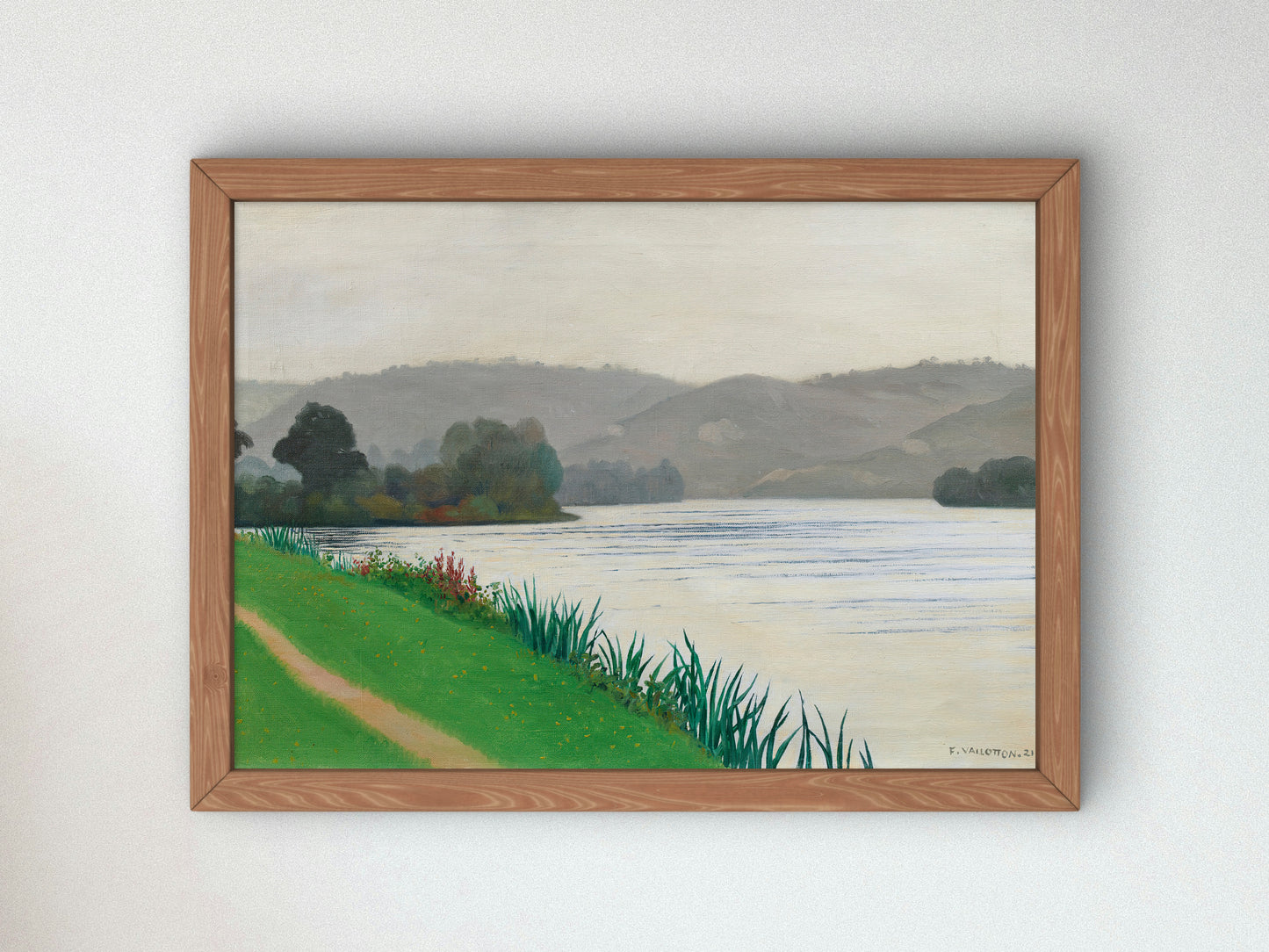 Seine at Tournedos by Félix Vallotton 1922, Wall Art Print, Fine Art Reproduction, Museum Quality Decor, Poster