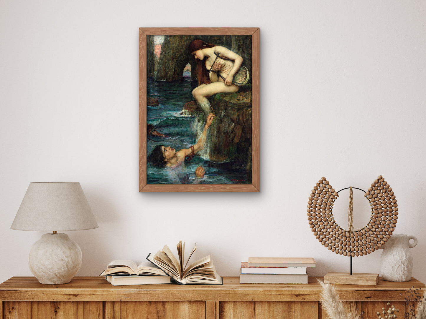 The Siren by John William Waterhouse 1901, Wall Art Print, Fine Art Reproduction, Museum Quality Decor, Poster