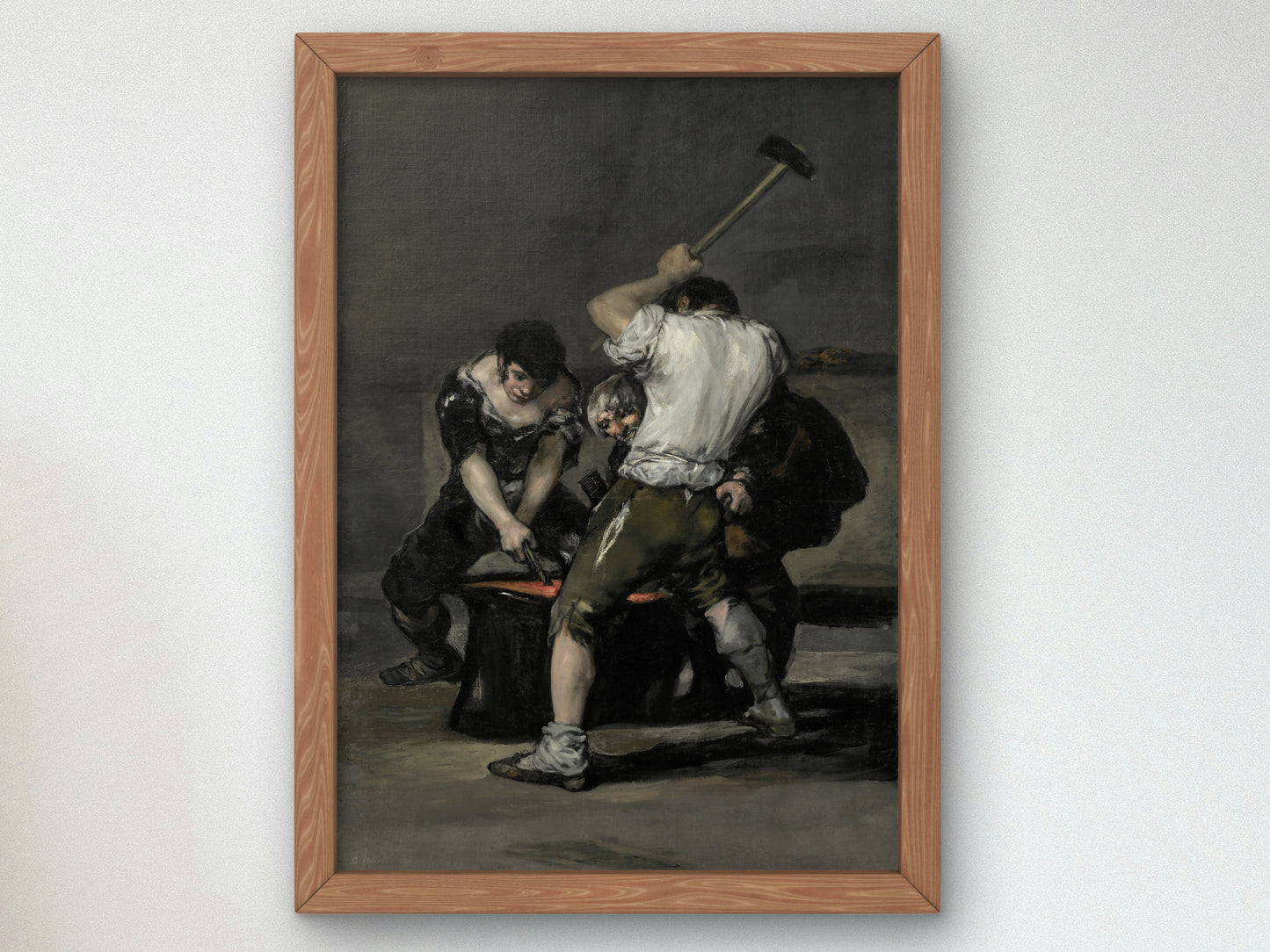 The Forge by Francisco de Goya 1812, Wall Art Print, Fine Art Reproduction, Museum Quality Decor, Poster