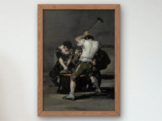 The Forge by Francisco de Goya 1812, Wall Art Print, Fine Art Reproduction, Museum Quality Decor, Poster