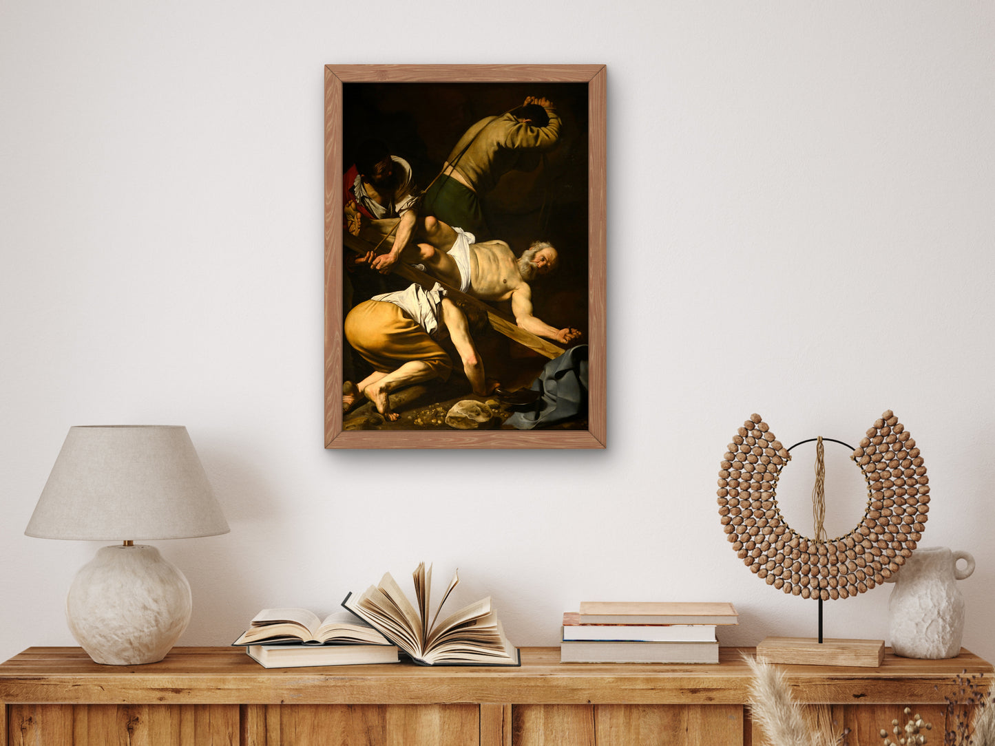 Crucifixion of St. Peter by Caravaggio 1600, Wall Art Print, Fine Art Reproduction, Museum Quality Decor, Poster
