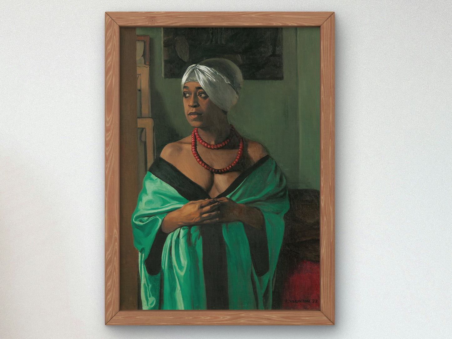 Aïcha by Félix Vallotton 1922, Wall Art Print, Fine Art Reproduction, Museum Quality Decor, Poster