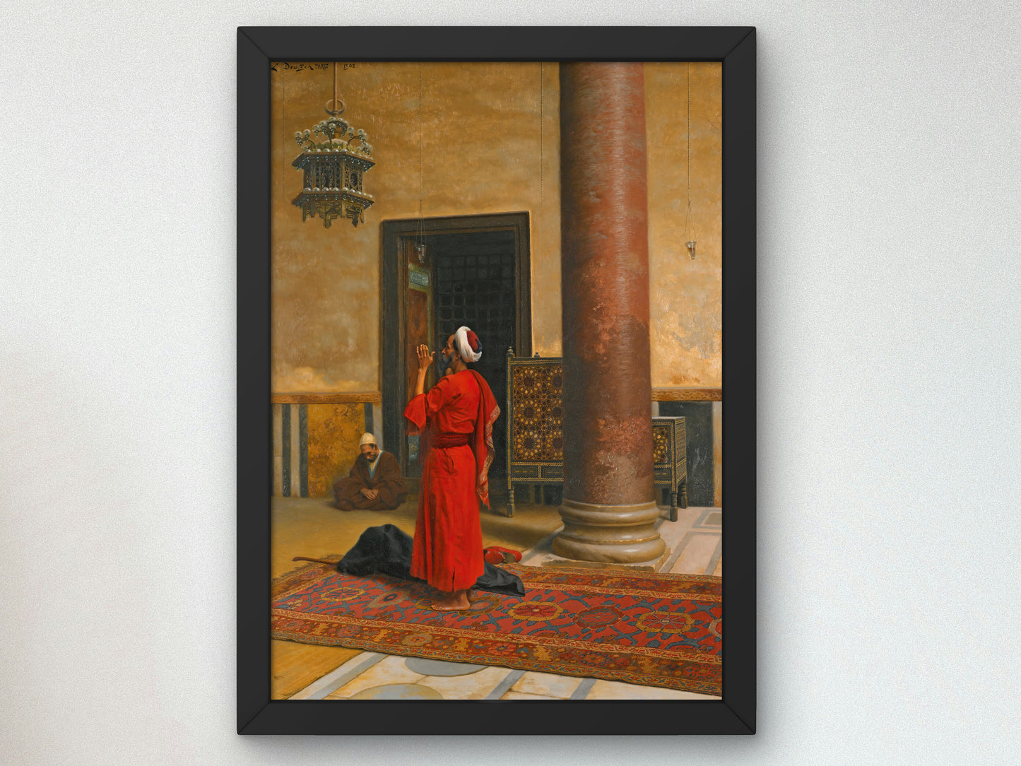 Morning Prayers by Ludwig Deutsch 1902, Wall Art Print, Fine Art Reproduction, Museum Quality Decor, Poster