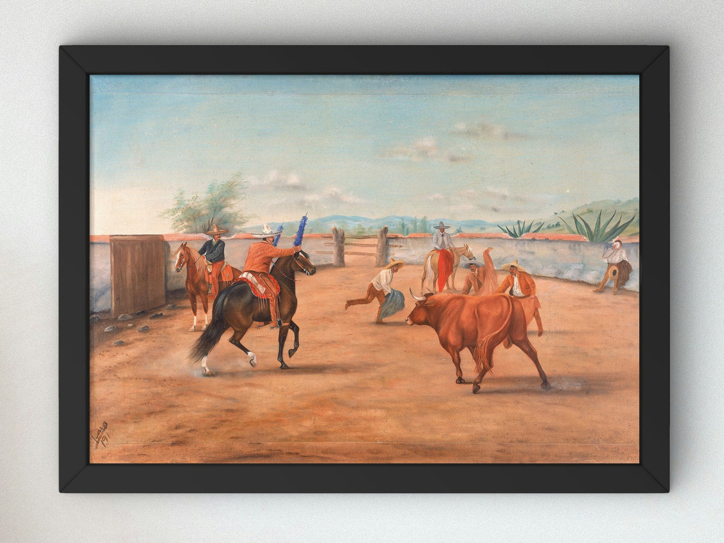 Banderillas o garapullos by Ernesto Icaza 1918, Wall Art Print, Fine Art Reproduction, Museum Quality Decor, Poster