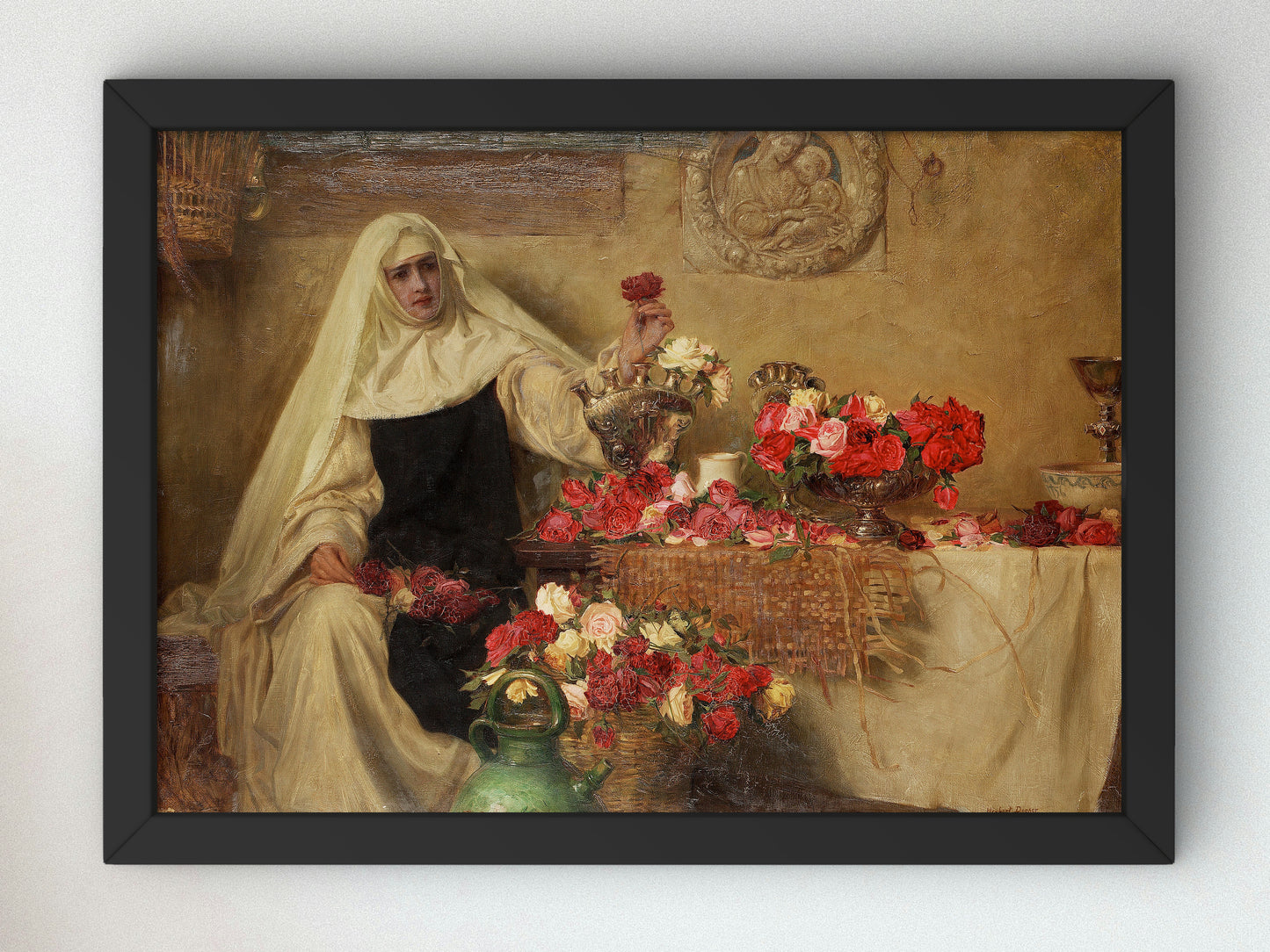 For Saint Dorothea's Day by Herbert James Draper 1899, Wall Art Print, Fine Art Reproduction, Museum Quality Decor, Poster