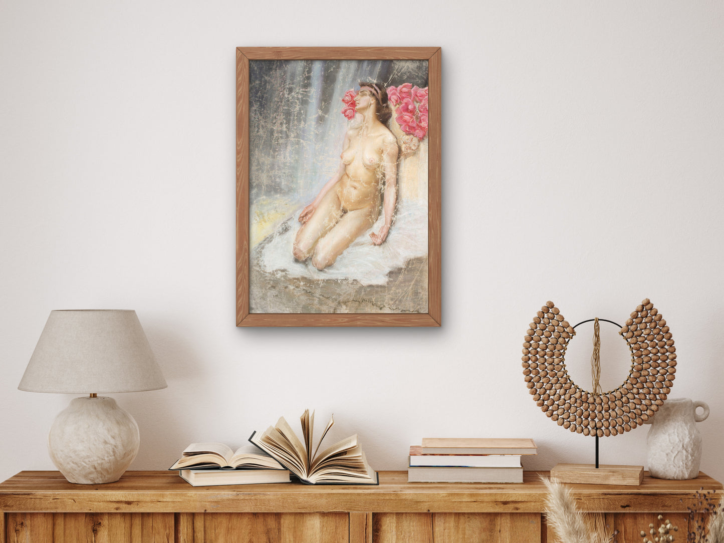 Nude by Kazimierz Stabrowski 1920, Wall Art Print, Fine Art Reproduction, Museum Quality Decor, Poster