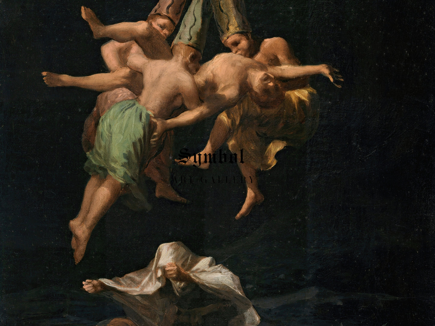 Witches' Flight by Francisco Goya 1798, Wall Art Print, Fine Art Reproduction, Museum Quality Decor, Poster