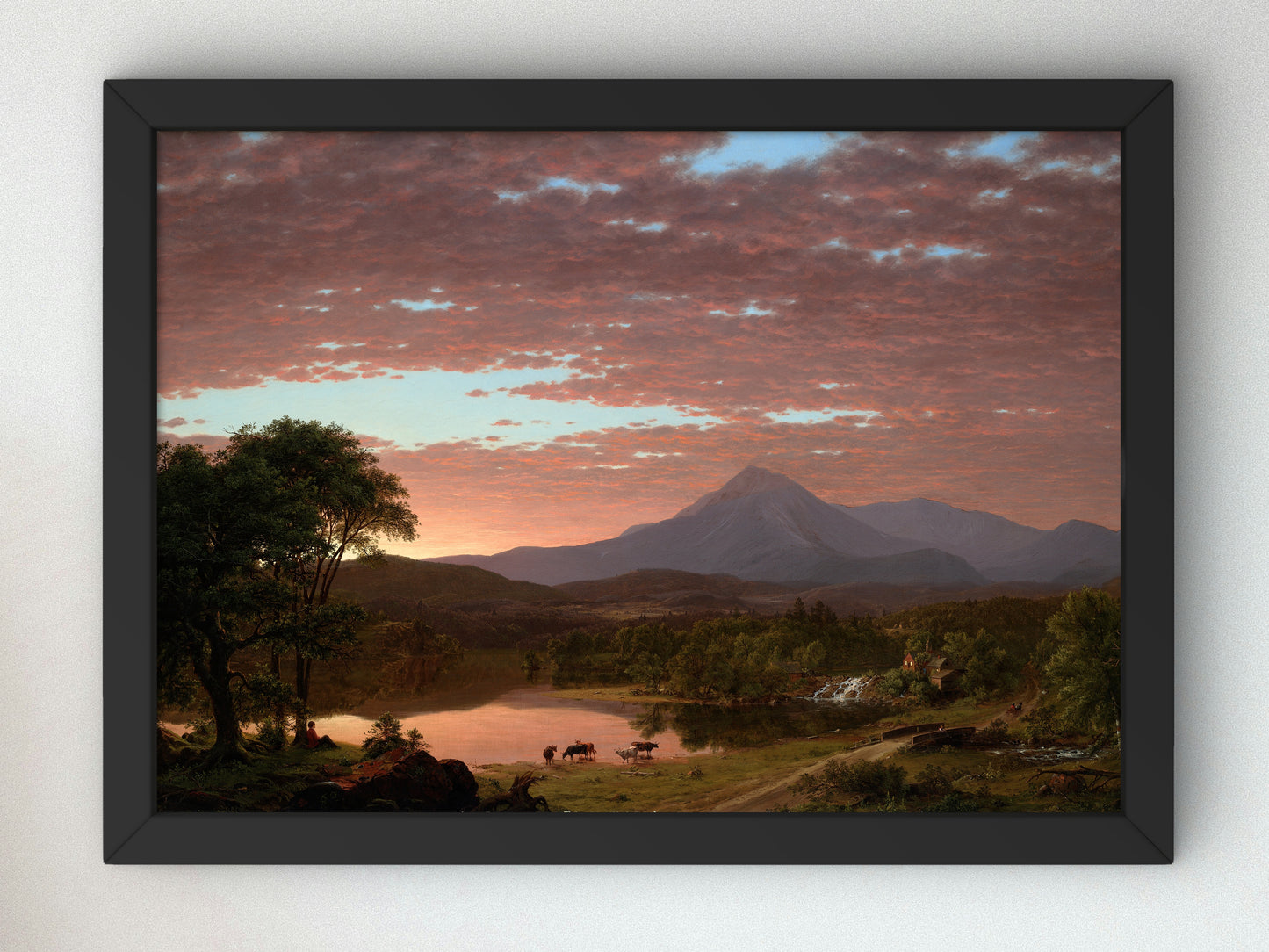 Mount Ktaadn by Frederic Edwin Church 1859, Wall Art Print, Fine Art Reproduction, Museum Quality Decor, Poster