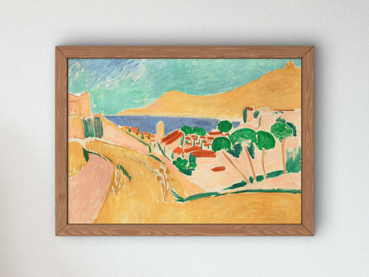 Collioure in August by Henri Matisse 1911, Wall Art Print, Fine Art Reproduction, Museum Quality Decor, Poster