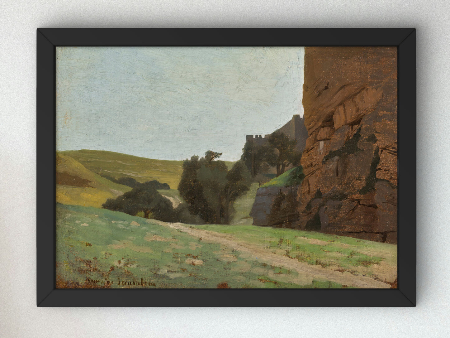The Walls of Jerusalem by Jean Leon Gerome 1886, Wall Art Print, Fine Art Reproduction, Museum Quality Decor, Poster