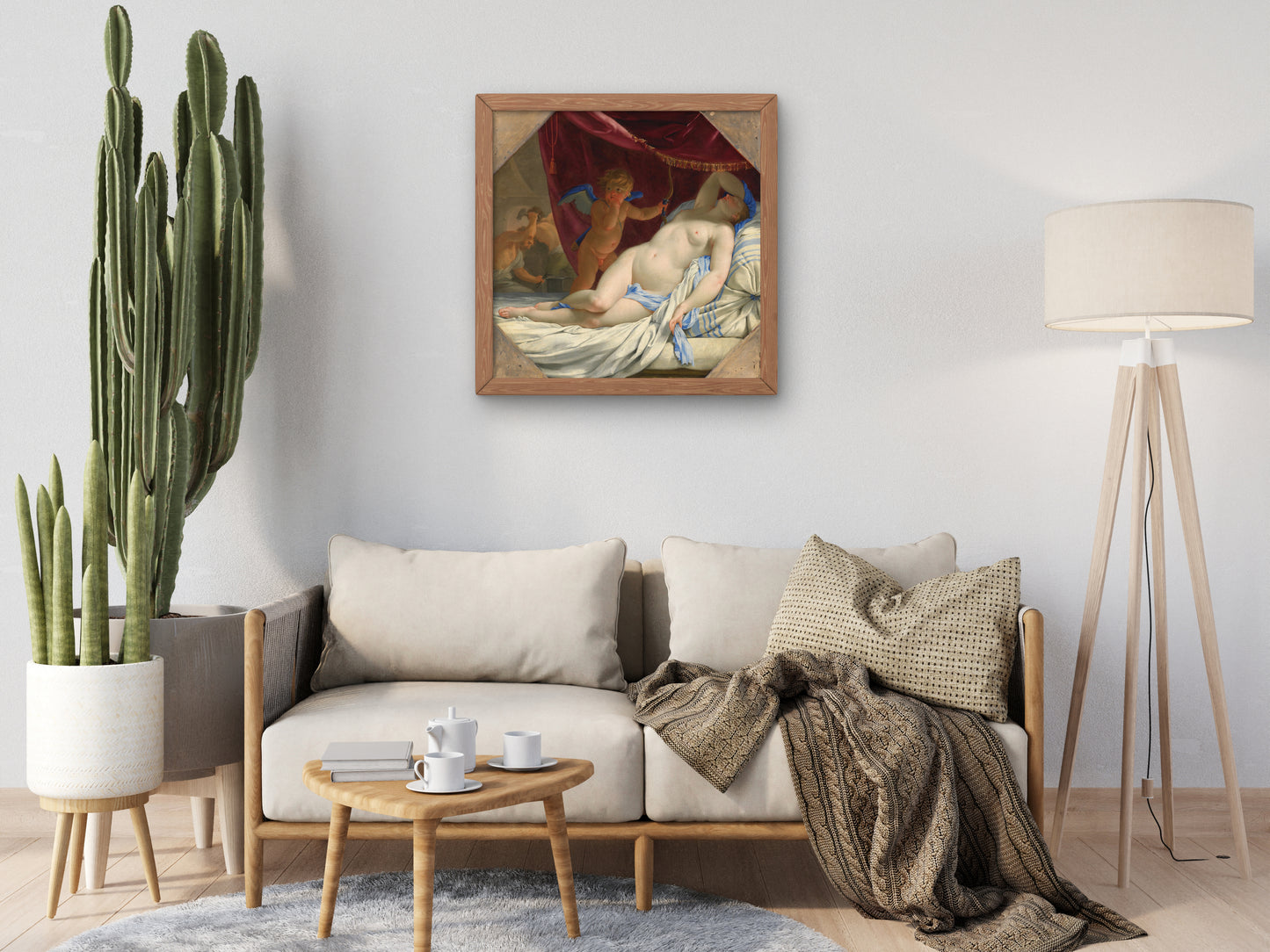 Sleeping Venus by Eustache Le Sueur 1638, Wall Art Print, Fine Art Reproduction, Museum Quality Decor, Poster